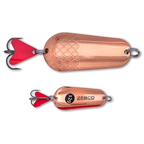 Zebco Premium Trophy Z-Slide klassischer Blinker Angelköder Spoons Hecht Köder Angel-zubehör, Kupfer/rot, 20 g Zebco Premium Trophy Z-Slide klassischer Blinker Angelköder Spoons Hecht Köder Angel-zubehör, Kupfer/rot, 20 g von Zebco