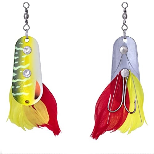 Zebco Premium Trophy Z-Weedless Slide Blinker Angelköder mit Krautschutz für hängerfreies Angeln Raubfisch Kunstköder Angel-zubehör, Pike, 22 g Zebco Premium Trophy Z-Weedless Slide Blinker Angelköder mit Krautschutz für hängerfreies Angeln Raubfisch Kunstköder Angel-zubehör, Pike, 22 g von Zebco