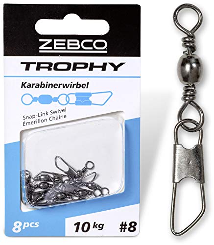 Zebco Qualitäts Trophy Karabinerwirbel Angelzubehör Wirbel Angeln Kleinteile Angel Zubehör, Diverse, Gr.: 14 L: 24mm 6kg / 10 Stück Zebco Qualitäts Trophy Karabinerwirbel Angelzubehör Wirbel Angeln Kleinteile Angel Zubehör, Diverse, Gr.: 14 L: 24mm 6kg / 10 Stück von Zebco