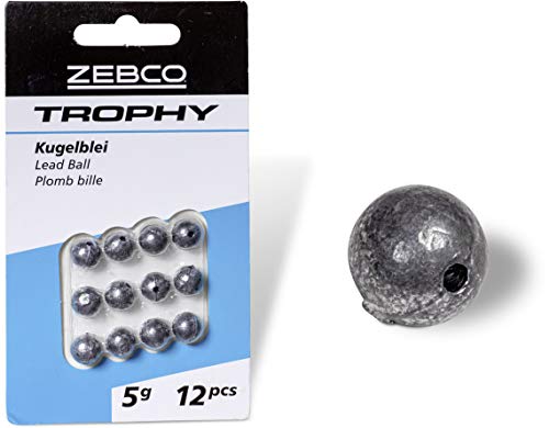 Zebco Qualitäts Trophy Kugelblei Angelblei Blei Grundblei Angeln Angel Zubehör, Diverse, 5 g Zebco Qualitäts Trophy Kugelblei Angelblei Blei Grundblei Angeln Angel Zubehör, Diverse, 5 g von Zebco