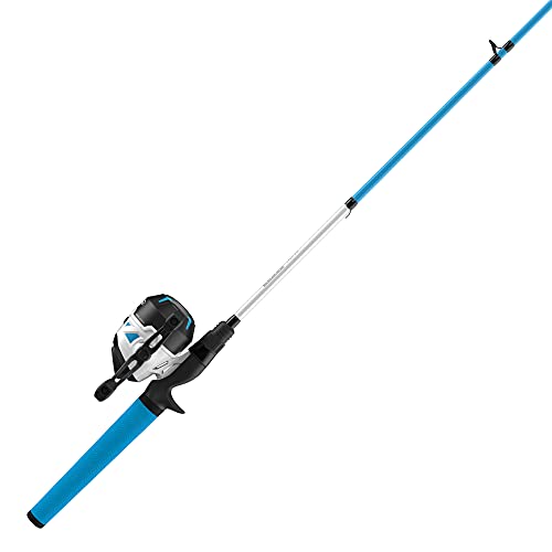 Zebco Roam Spincast-Rolle und Angelruten-Kombination, 1,8 m Fiberglas-Rute mit ComfortGrip-Rutengriff, Ganzmetall-Angelrolle mit Soft-Touch-Griffknöpfen, 30, blau, 2-teilig Zebco Roam Spincast-Rolle und Angelruten-Kombination, 1,8 m Fiberglas-Rute mit ComfortGrip-Rutengriff, Ganzmetall-Angelrolle mit Soft-Touch-Griffknöpfen, 30, blau, 2-teilig von Zebco