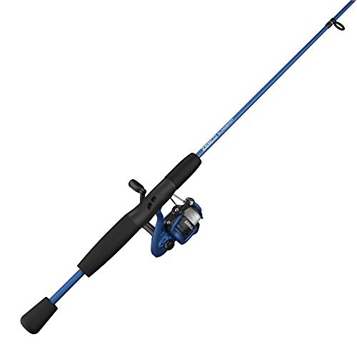 Zebco Slingshot Spinnrolle und Angelrute Combo, 150 cm 2-teilige Angelrute, Größe 20, austauschbare Rechts- oder Linkshänder, vorgespult mit 3,6 kg Zebco Cajun Schnur, blau Zebco Slingshot Spinnrolle und Angelrute Combo, 150 cm 2-teilige Angelrute, Größe 20, austauschbare Rechts- oder Linkshänder, vorgespult mit 3,6 kg Zebco Cajun Schnur, blau von Zebco