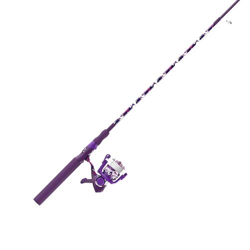 Zebco Splash Spinnrolle und Angelrute Combo, 1,8 m, 2-teilige Fiberglasrute, Med-Light Power Moderate Action, Größe 20 Rolle, Tidepool Lila Zebco Splash Spinnrolle und Angelrute Combo, 1,8 m, 2-teilige Fiberglasrute, Med-Light Power Moderate Action, Größe 20 Rolle, Tidepool Lila von Zebco
