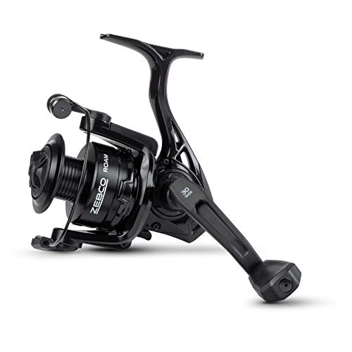 Zebco leichte ROAM Spinning 30 Spinnfisch-Angelrolle mit Frontbremse und 5 Kugellagern, Schwarz Zebco leichte ROAM Spinning 30 Spinnfisch-Angelrolle mit Frontbremse und 5 Kugellagern, Schwarz von Zebco