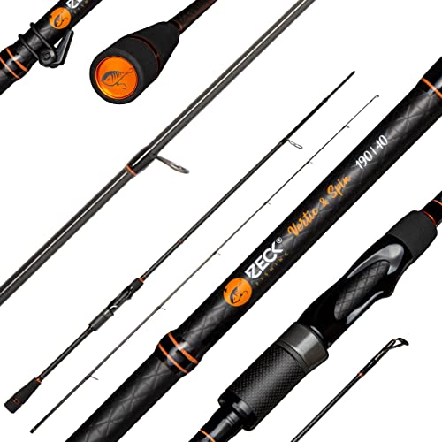 Zeck Predator Vertic & Spin Rute 1,90m 40g - Spinnrute für Barsche & Zander, Vertikalrute zum Vertikalangeln, Raubfischrute, Angelrute zum Raubfischangeln Zeck Predator Vertic & Spin Rute 1,90m 40g - Spinnrute für Barsche & Zander, Vertikalrute zum Vertikalangeln, Raubfischrute, Angelrute zum Raubfischangeln von ZECK