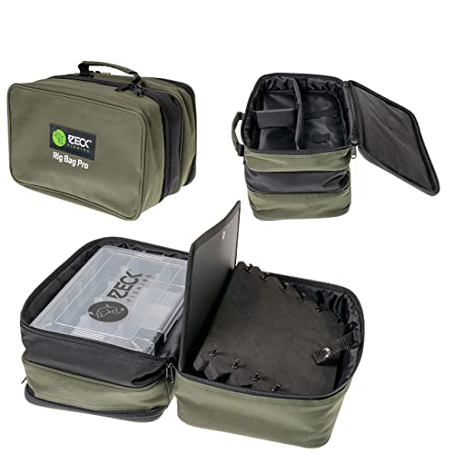 Zeck Rig Bag Pro 29x19x18cm - Tackletasche + Tacklebox für Angelzubehör zum Wallerangeln, Angeltasche für Kleinteile & Vorfächer Zeck Rig Bag Pro 29x19x18cm - Tackletasche + Tacklebox für Angelzubehör zum Wallerangeln, Angeltasche für Kleinteile & Vorfächer von ZECK