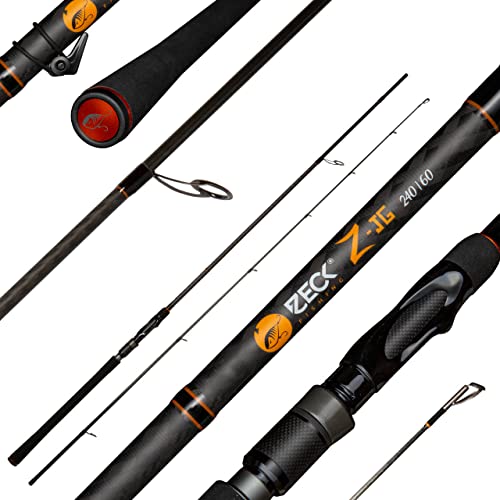 Zeck Predator Z-JG 2,40m 60g - Spinnrute zum Zanderangeln, Zanderrute zum Jiggen, Gummifischrute, Angelrute für Gummiköder Zeck Predator Z-JG 2,40m 60g - Spinnrute zum Zanderangeln, Zanderrute zum Jiggen, Gummifischrute, Angelrute für Gummiköder von ZECK