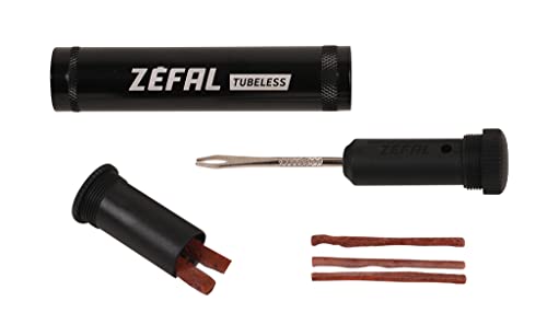 Zéfal Tubeless Reparatur-Set mit Befestigungsclip Flickzeug, Schwarz, Universal Zéfal Tubeless Reparatur-Set mit Befestigungsclip Flickzeug, Schwarz, Universal von ZEFAL