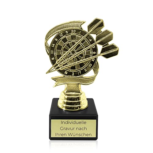 Dart Pokal mit Gravur Wunschtext | Dartspokal | Dart Scheibe als Pokal in Gold | Trophäe für Dartturniere | Wanderpokal für Darts | Pokal Gold mit Gravur 14cm | Dartpfeile und Scheibe Design Trophy Dart Pokal mit Gravur Wunschtext | Dartspokal | Dart Scheibe als Pokal in Gold | Trophäe für Dartturniere | Wanderpokal für Darts | Pokal Gold mit Gravur 14cm | Dartpfeile und Scheibe Design Trophy von Zelaro