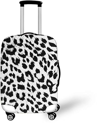 Leopardenmuster Kofferschutzhülle Elastisch 18-32 Zoll, 3D-Kreativdruck Gepäck Cover Reisekoffer Hülle Trolley Case Schutzhülle Luggage Cover Waschbare (Styple 4#,M) von Zelbuck