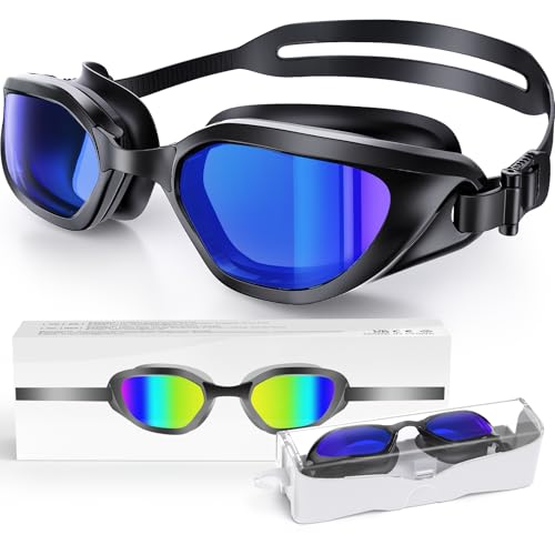 Zeligerstar Polarisiert Schwimmbrille für Erwachsene Jugendliche, Anti-Beschlag-UV-Schutz Schwimmbrille für Herren und Damen mit Austauschbarem Nasensteg Zeligerstar Polarisiert Schwimmbrille für Erwachsene Jugendliche, Anti-Beschlag-UV-Schutz Schwimmbrille für Herren und Damen mit Austauschbarem Nasensteg von Zeligerstar