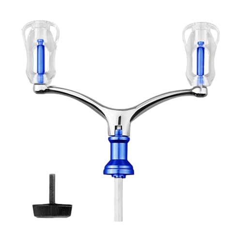 Leichte Angelrolle aus Aluminiumlegierung, Doppelwippenarm, Angelrolle Griff für Süß- und Salzwasser Angelrolle von Zemusinet
