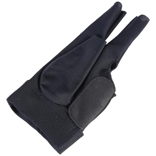 Zemusinet Nylon-Drei-Finger-Billard-Handschuh für Snooker, linke Hand, Tischtennis-Handschuh für verbesserte Griffigkeit und Stabilität für Queue-Sport von Zemusinet