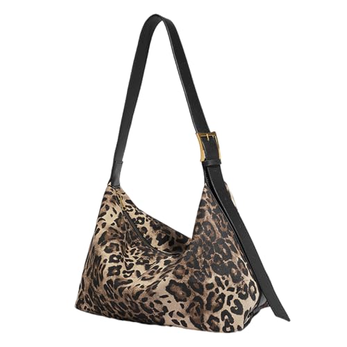 Trendige Handtasche Mit Leopardenmuster Für Damen Modische Unterarmtasche Große Kapazität Lässige Schultertasche Zum Einkaufen Und Arbeiten von Zenlir