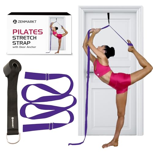 Pilates-Dehnungsgurt mit Türanker, Flexibilitätsausrüstung für Pilates-Praktiker, ideal zur Verbesserung der Beinflexibilität, Rumpfstabilität und Haltungsausrichtung zu Hause von Zenmarkt