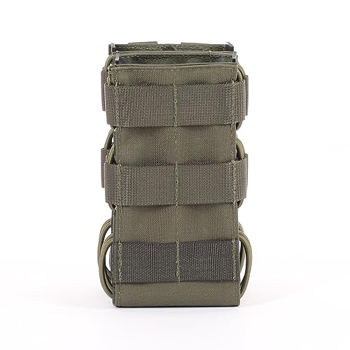 Zentauron Doppelschnellzieh-Magazintasche für G36 Magazine – MOLLE-Tasche aus Cordura & Kydex – Schnellzugriff für 2 Magazine – Einstellbarer Anpressdruck – Fast Mag für Plattenträger und Schutzwesten von Zentauron