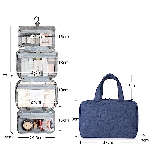 Travel Cosmetic Organizer for Women, Die Make-up-Tasche ist tragbar und verfügt über eine Aufhängung mit großer Kapazität, die wasserdicht, waschbar und waschbar ist. Kosmetik, multifunktionale Aufbew von Zephyria