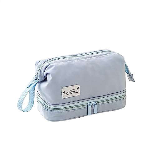 Travel Cosmetic Organizer for Women, Doppelschichtige Make-up-Tasche, tragbarer Kulturbeutel mit großer Kapazität zur Aufbewahrung wasserdichter Make-up-Taschen for Geschäftsreisen, Ideal Women's GIF von Zephyria