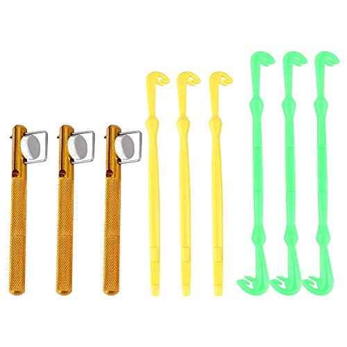 Fischerei Schnelle Nagelknoten Tying Tool Set, 3 STÜCKE Fischerei Knoten Werkzeug Angelhaken Entferner Schleife Tyer & Disgorger Detacheur für Fliegenfischen von Zerone