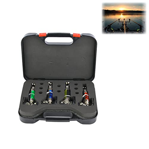 Zerone Set von 4PCS Outdoor Angelrute Swinger, LED Beleuchtet Fischbissanzeiger für Karpfenangeln Zerone Set von 4PCS Outdoor Angelrute Swinger, LED Beleuchtet Fischbissanzeiger für Karpfenangeln von Zerone