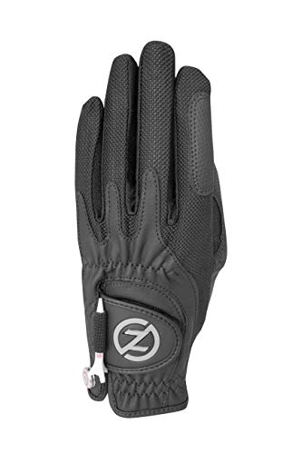 Zero Friction Damen Kompressions-Passform Linke Hand Golfhandschuh, Schwarz von Zero Friction