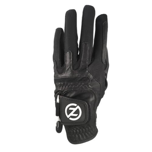 Zero Friction Herren Ultra Feel Cabretta-Leder Linke Hand Golfhandschuh, Schwarz Zero Friction Herren Ultra Feel Cabretta-Leder Linke Hand Golfhandschuh, Schwarz von Zero Friction
