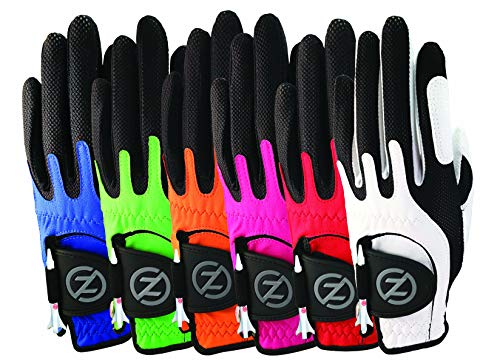 Zero Friction Junior Kompressions-Passform Synthetisch Universal-Passform Golfhandschuh 6 Packung, Einheitsgröße, Mehrfarbig Zero Friction Junior Kompressions-Passform Synthetisch Universal-Passform Golfhandschuh 6 Packung, Einheitsgröße, Mehrfarbig von Zero Friction