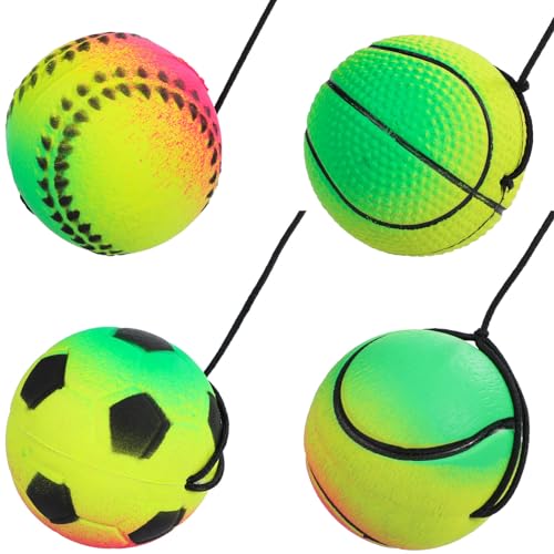 Zerodeko 4 Stück Handgelenk-Rebound-Bälle Armband-Sportbälle Sport-Handgelenk-Return-Bälle Handgelenkbälle An Einer Schnur Gummi-Rebound-Bälle Armband-Übungsbälle Für Partygeschenke Zerodeko 4 Stück Handgelenk-Rebound-Bälle Armband-Sportbälle Sport-Handgelenk-Return-Bälle Handgelenkbälle An Einer Schnur Gummi-Rebound-Bälle Armband-Übungsbälle Für Partygeschenke von Zerodeko
