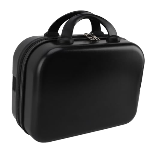 Stilvoller 14-Zoll-Kosmetikkoffer für Frauen und Mädchen auf Reisen, Vielseitige Make-up-Tasche für Jeden Besonderen Anlass (BLACK) von Zerodis