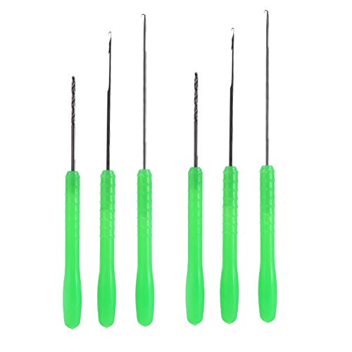 Zerone 6 PCS Angelhaken-Set Fischerei-Nadel Werkzeug Set mit 6 Stück, Nadelspitze, Kohlenstoffstahl, Silber, Einheitsgröße, für Herstellung von Rigs Zerone 6 PCS Angelhaken-Set Fischerei-Nadel Werkzeug Set mit 6 Stück, Nadelspitze, Kohlenstoffstahl, Silber, Einheitsgröße, für Herstellung von Rigs von Zerone