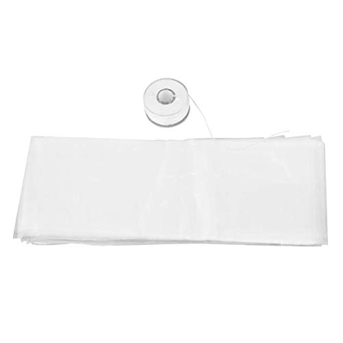 Zerone 50 STÜCKE Wasserlösliche Karpfenangeln PVA Köder Beutel + 1 STÜCKE 20 mt Geflochtene Schnur Mesh Refill Stocking Boilie Beutel von Zerone