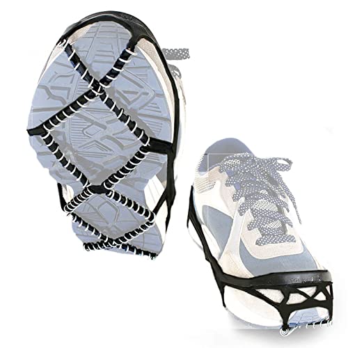 Zerone Anti Rutsch Schnee Griffe Eisklammer Schuhspikes Schuhkrallen Anti Rutsch Edelstahlspikes für Stiefelschuhe für Outdoor Walking Klettern und Wandern auf Schneeeisschlamm und Nassgras Zerone Anti Rutsch Schnee Griffe Eisklammer Schuhspikes Schuhkrallen Anti Rutsch Edelstahlspikes für Stiefelschuhe für Outdoor Walking Klettern und Wandern auf Schneeeisschlamm und Nassgras von Zerone