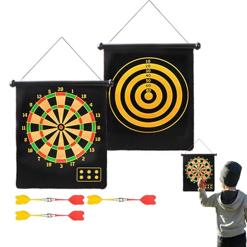 Dart -Board Für Kinder, Magnetic Dart Board Indoor Outdoor Party Game,Magnetisches Dartboard Für Kinder Erwachsene Innen Im Freien Im Freien, Doppelseitig, Doppelseitig von Zestivra