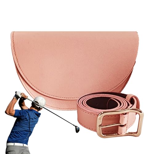 Zestvria Golf-Hüfttasche, Golf-Hüfttasche, Tasche für Golfball aus PU-Leder, Gürteltasche für Sportzubehör, Aufbewahrung für Golf-Entfernungsmesser, Zubehörtasche von Zestvria