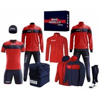 Zeus Apollo Fußball Set Teamwear Box 12-teilig Rot Navy Zeus Apollo Fußball Set Teamwear Box 12-teilig Rot Navy von Zeus
