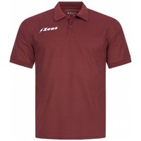 Zeus Basic Herren Poloshirt dunkelrot von Zeus