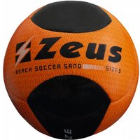 Zeus Beach Soccer Fußball Neon Orange Schwarz von Zeus