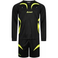 Zeus Herren Schiedsrichter Set Trikot mit Shorts Schwarz von Zeus