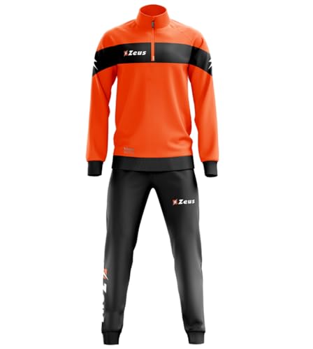 Zeus Herren Trainingsanzug Schwarz Arancio Fluo-Nero Large Zeus Herren Trainingsanzug Schwarz Arancio Fluo-Nero Large von Zeus