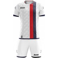 Zeus Icon Teamwear Set Trikot mit Shorts weiß navy Zeus Icon Teamwear Set Trikot mit Shorts weiß navy von Zeus