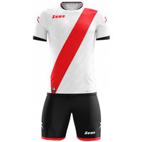 Zeus Icon Teamwear Set Trikot mit Shorts weiß rot von Zeus