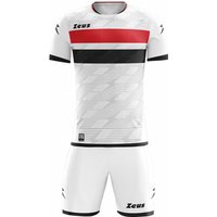 Zeus Icon Teamwear Set Trikot mit Shorts weiß schwarz von Zeus