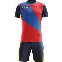 Zeus Kit Alex Herren Trikot-Set mit Shorts rot royal Zeus Kit Alex Herren Trikot-Set mit Shorts rot royal von Zeus