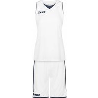 Zeus Kit Flora Damen Basketball Trikot mit Shorts weiß von Zeus