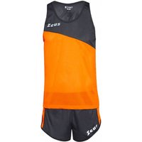Zeus Kit Robert Herren Leichtathletik Singlet Set Trikot mit Shorts orange Zeus Kit Robert Herren Leichtathletik Singlet Set Trikot mit Shorts orange von Zeus