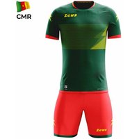 Zeus Mundial Teamwear Set Trikot mit Shorts grün rot Zeus Mundial Teamwear Set Trikot mit Shorts grün rot von Zeus