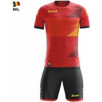 Zeus Mundial Teamwear Set Trikot mit Shorts rot schwarz von Zeus