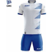 Zeus Mundial Teamwear Set Trikot mit Shorts weiß royal von Zeus