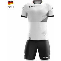 Zeus Mundial Teamwear Set Trikot mit Shorts weiß schwarz Zeus Mundial Teamwear Set Trikot mit Shorts weiß schwarz von Zeus