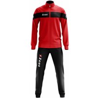 Zeus Tuta Apollo Herren Trainingsanzug Rot Schwarz von Zeus